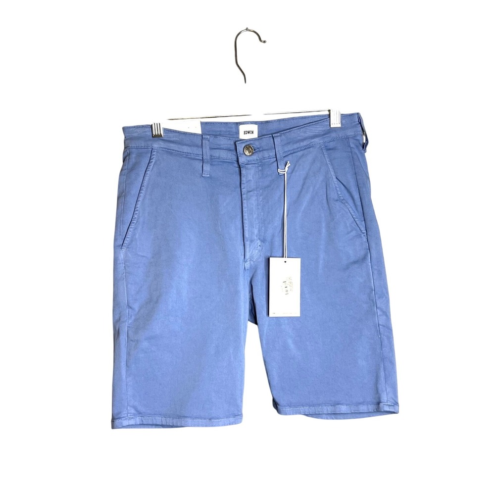 EDWIN Mason Shorts‎ Mens Size 28 Slim Chino Bering Sea 8" Inseam Casual NWT